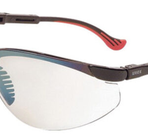 Uvex by Honeywell Genesis XC Safety Glasses With Black Polycarbonate Frame And SCT-Reflect 50 Polycarbonate Ultra-dura Anti-Scratch Hard Coat Lens