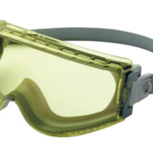 Honeywell Uvex Stealth Indirect Vent Chemical Splash Impact Goggles With Gray Low Profile Frame And Amber Uvextreme Anti-Fog Lens