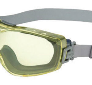 Honeywell Uvex Stealth OTG Indirect Vent Over The Glasses Goggles With Blue Low Profile Frame And Amber Dura-streme Anti-FogAnti-Scratch Lens
