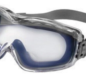 Honeywell Uvex Stealth Reader Indirect Vent Impact Goggles With Blue Low Profile Frame And Clear Uvextreme Anti-FogAnti-Scratch Lens