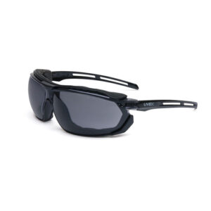 Honeywell Uvex Tirade Gloss Black Safety Glasses With Gray Anti-Fog Lens
