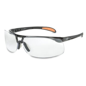 Honeywell Uvex Protege Metallic Black Safety Glasses With Clear Anti-FogAnti-Scratch Lens
