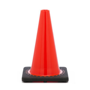 JBC 12" Orange PVC Revolution Series Traffic Cone