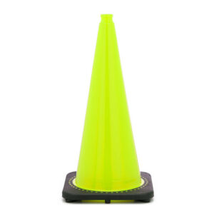 JBC 28" Lime PVC Revolution Series Traffic Cone