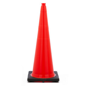 JBC 36" Orange PVC Revolution Series Traffic Cone