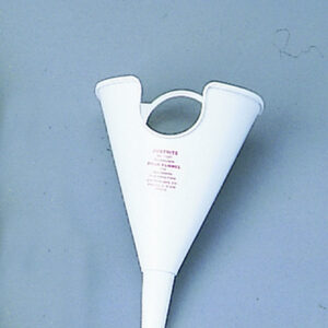 Justrite 34" X 6" White Polyethylene Pour Funnel (For Use With 14065 and 14160 Type | Oval Safety Cans )