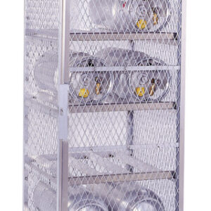 Justrite Pressurized Gas Cylinder Locker, Horizontal, 49 1/2"H x 30"W x 32"D, Gray, 1/Each