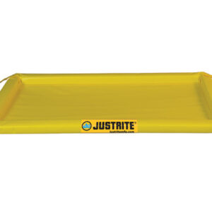 Justrite 2' X 4' X 2" Yellow PVC Coated Fabric Maintenance Spill Berm