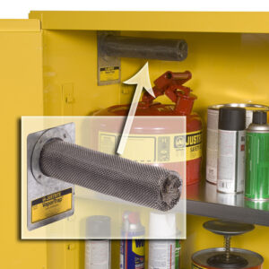 Justrite 2 14" X 8 34" VaporTrap Stainless Steel Activated Carbon Filter (For Safety Cabinets)