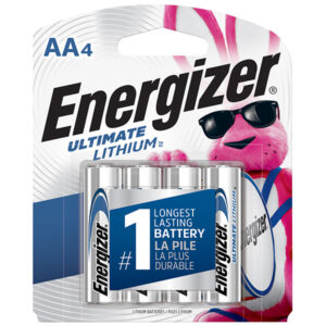 Energizer Ultimate Lithium AA Batteries, 4/Pkg