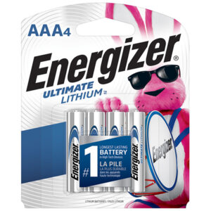 Energizer Ultimate Lithium AAA Batteries, 4/Pkg