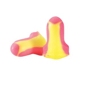 Honeywell Howard Leight Laser Lite Single-Use Earplugs, Uncorded, Neon Yellow/Pink, 200 Pair/Box