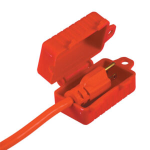 Honeywell E-Safe Plug Lockout, 110 VAC, Red, 1/Each