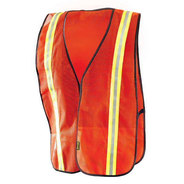 OccuNomix Value Mesh Two-Tone Vest, 4X-Large, Orange,