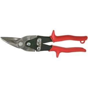 Wiss MetalMaster Snips, Compound Action, Cuts Straight to Left, Red Grips, 1/Each