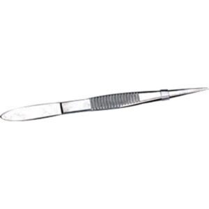 Deluxe Stainless Steel Tweezers, Pointed Edge, 3 1/2", 1/Each