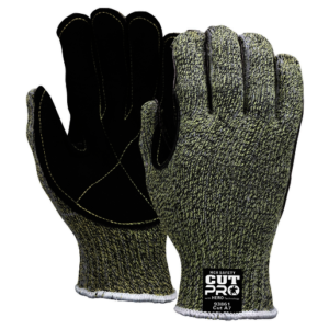 MCR SAFETY CUT PRO 7 GAUGE DUPONT KEVLAR , STAINLESS STEEL, NYLON AND LEATHER CUT RESISTANT GLOVES