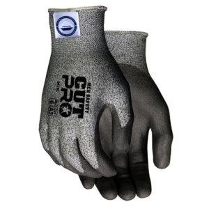 MCR SAFETY CUT PRO 13 GAUGE DSM DYNEEMA DIAMOND TECHNOLOGY CUT RESISTANT GLOVES WITH POLYURETHANE COATED PALM