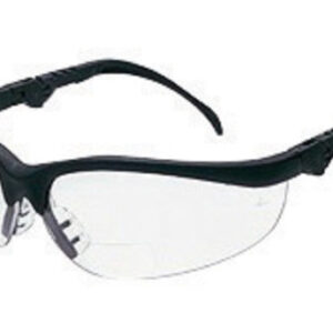 Crews Klondike Magnifier 1.0 Diopter Safety Glasses With Black Nylon Frame And Clear Polycarbonate Anti-Scratch Lens
