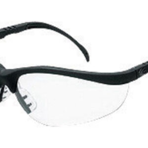 Crews Klondike Safety Glasses With Black Nylon Frame And Clear Polycarbonate Duramass AF4 Anti-Fog Anti-Scratch Lens