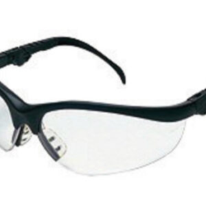 Crews Klondike Plus Safety Glasses With Black Nylon Frame And Clear Polycarbonate Duramass AF4 Anti-Fog Anti-Scratch Lens