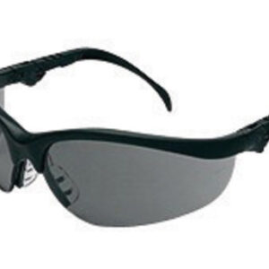 Crews Klondike Plus Safety Glasses With Black Nylon Frame And Gray Polycarbonate Duramass Anti-Scratch Lens