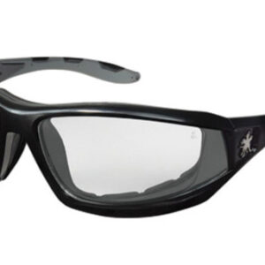 Crews Reeper Regular Safety Glasses With Black Polycarbonate Frame And Clear Polycarbonate Duramass Anti-Fog Anti-Scratch Lens