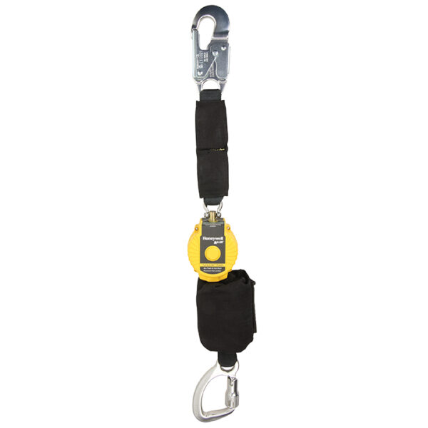 Honeywell Miller TurboLite Flash Personal Fall Limiter Bucket Truck Series w/ Aluminum Captive Eye Carabiner & Aluminum Locking Snap Hook, Single, 6'', 1/Each
