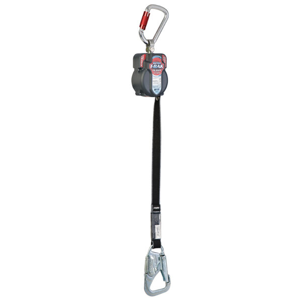 Honeywell Miller Turbo T-Bak Tie-Back Personal Fall Limiter, 12D-2 Aluminum Twist Lock Carabiner, 1/Each