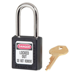 Black Thermoplastic Zenex Padlock