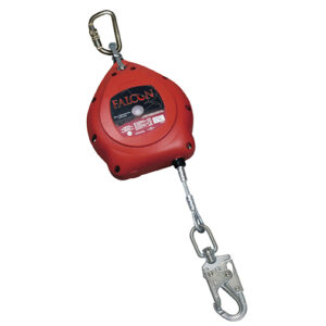 Honeywell Miller Falcon Self-Retracting Lifeline, Galvanized Cable Lifeline w/ Tagline & Carabiner, 20'', 1/Each