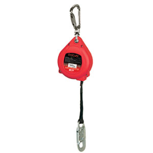 Honeywell Miller Falcon Self-Retracting Lifeline, Web Lifeline w/ Stainless Steel Swivel, Aluminum Carabiner & Steel Snap Hook, 20'', 1/Each