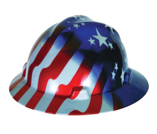 MSA Polyethylene Cap Style Hard Hat With 4 Point Ratchet Suspension