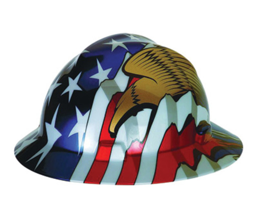 MSA Polyethylene Cap Style Hard Hat With 4 Point Ratchet Suspension