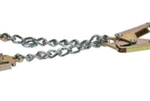 MSA Rebar Chain Assembly Restraint Lanyard With 36CL Rebar Steel Snap Hook And (2) 36C Steel Snap Hooks