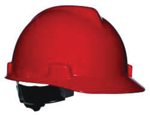MSA Polyethylene Cap Style Hard Hat With 4 Point Ratchet Suspension