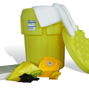 MeltBlown Technologies 31.5" X 35" Yellow Plastic Container Spill Kit