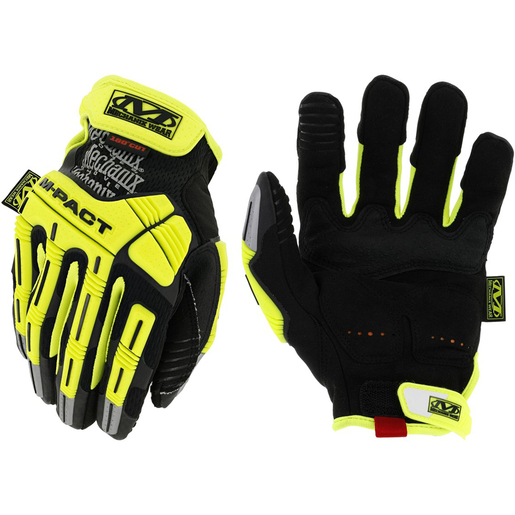 Mechanix Wear Size 11 M-Pact E5 Armortex And TrekDry And D3O Hi-Viz Cut Resistant Gloves