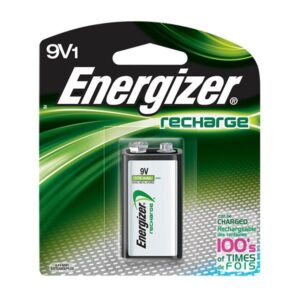 Energizer Recharge 9V Battery, 175 mAh, 1/Each