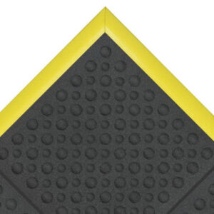 Superior Manufacturing 3' X 3' Black Nitrile Rubber Notrax Anti-Fatigue Floor Mat