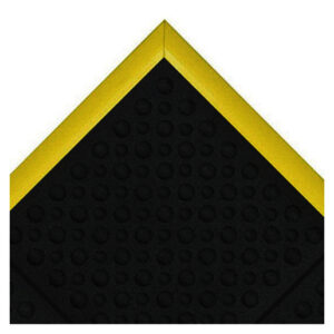 Superior Manufacturing 3' X 3' Black Rubber Notrax Anti-Fatigue Floor Mat