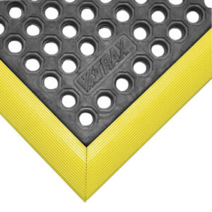 Superior Manufacturing 3' X 5' Black Nitrile Rubber Notrax Anti-Fatigue Floor Mat