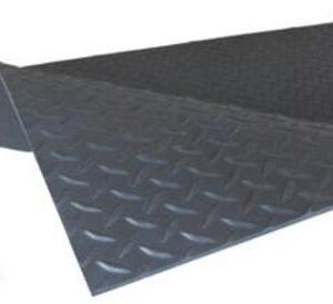Superior Manufacturing 2' X 75' Black PVC Notrax Non-Conductive Switchboard Anti-Fatigue Floor Mat