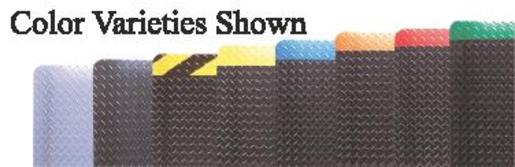 Superior Manufacturing 4' X 75' Black With Yellow Edge Vinyl Notrax Anti-Fatigue Floor Mat With PVC Foam Back