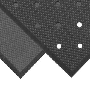 Superior Manufacturing 3' X 3' Black PVC Nitrile Foam Notrax Anti-Fatigue Floor Mat