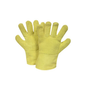 National Safety Apparel CutGuard One Size Fits Most 12" Yellow 38 Ounce DuPont Kevlar Terrycloth Heat Resistant Gloves With Kevlar Twill Cuff And Wool Lining And Wing Thumb