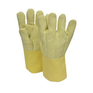 National Safety Apparel CARBON ARMOUR One Size Fits Most 14" Yellow 42 Ounce Thermobest Heat Resistant Gloves With Goldenbest Cuff And Wool Lining And Straight Thumb