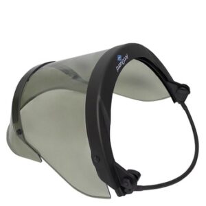 National Safety Apparel ArcGuard 7" X 20" X .06" Light Gray Polycarbonate 12 calcmÂ² Faceshield With Universal Adapter And Chin Cup
