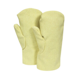 National Safety Apparel CARBON ARMOUR One Size Fits Most 14" Yellow 37 Ounce Thermobest Heat Resistant Gloves With Thermobest Cuff And Wool Lining And Wing Thumb