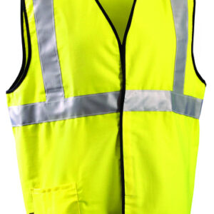 OCCUNOMIX HI-VIZ YELLOW COTTONPOLYESTER VEST